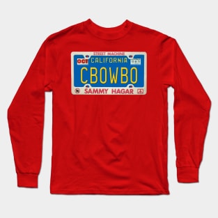 Sammy Hagar - Cabo Wabo License Plate Long Sleeve T-Shirt